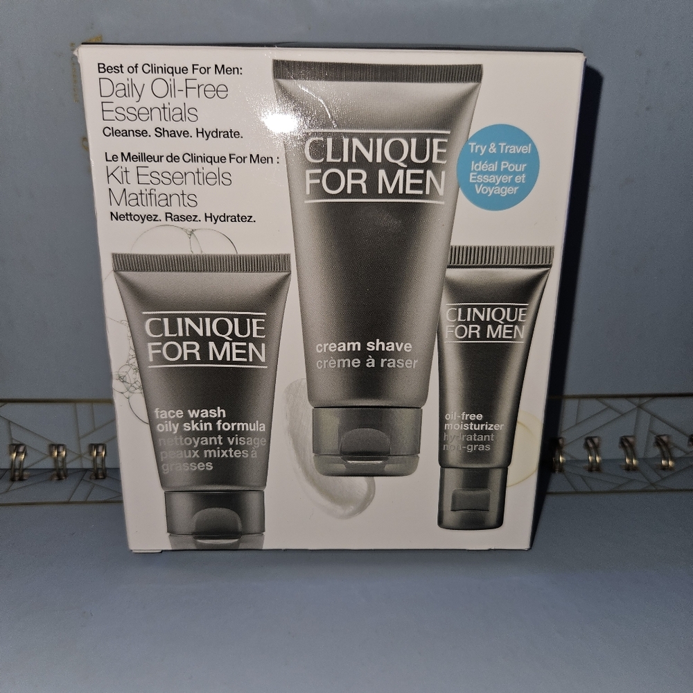NIB Clinique For Men Try & Travel Skincare Set